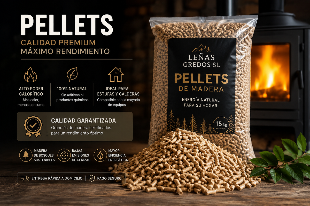 Pellets de madera: una solución práctica para calentar tu hogar