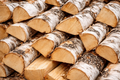 Madera de abedul en contenedores de 10 a 40 m³.